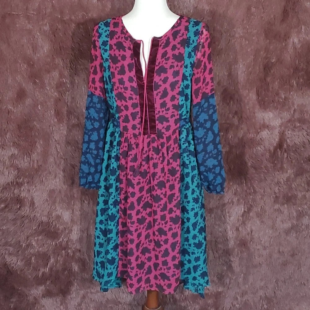 Matilda Jane Floral Sheer Sleeve Dress